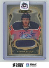 2022-23 Upper Deck Stature Auto Patch Connor McDavid 5/5 #56 Edmonton Oilers