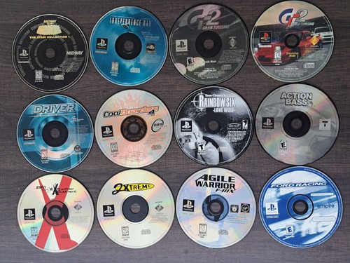 Lot De 10 Jeux PS1 - Version Française - Loose - État Correct