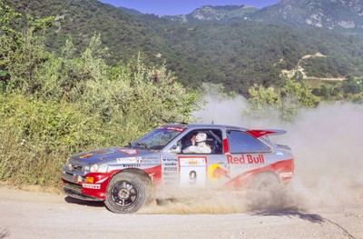 Ari Vatanen Fabrizia Pons Ford Escort Cosworth Acropolis Rally May- Old Photo 5