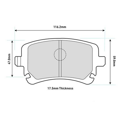 FERODO RACING DS2500 BREMSBELÄGE HINTEN passend für AUDI mit TRW Bremssattel