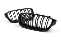 BMW 3Er F30 Front Nieren Grill Set Matt Schwarz Twin Bar M3 Look 12-18
