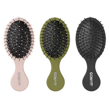 Conair Mini Detangling Hair Brush Set 3 Pack Travel Wet Dry