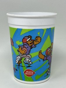 Vintage 1996 Dairy Queen Muppets Plastic Cup, Fozzie Bear, USED, No Lid