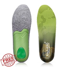 WalkHero Plantar Fasciitis Insoles Medium Mens 12-12.5 Green