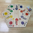 Wooden Board Game, Aggravation Board Game  Marble Game Double Sided