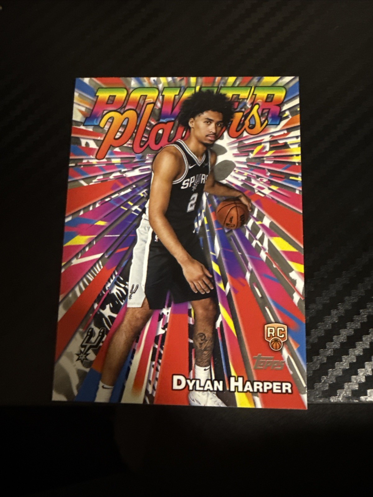 Dylan Harper Topps 2025 Power Players Holo Foil #PP-17 Spurs