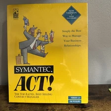 Vintage 1993 Symantec Act Version 2.0 For Windows