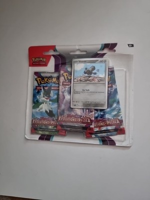 Pokémon Paldea Evolved 3-Pack Blister Booster Tinkatink TCG Französisch  Retoure