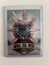 2022 Panini Mosaic - Will to Win Pete Rose #WW-6 Green Mosaic Prizm