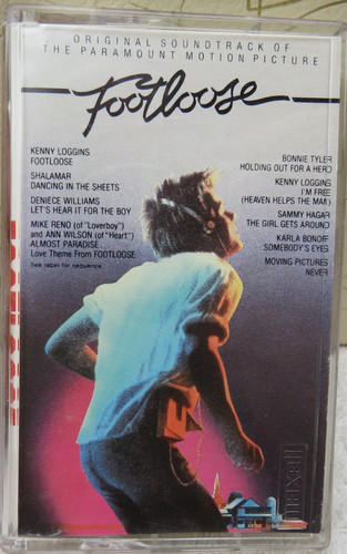 Footloose Soundtrack Kenny Loggins Sammy Hagar Shalamar Tested Cassette-Tested