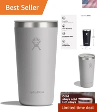 All Around Tumbler Press-in Lid, Insulated Travel Mug, Stainless Steel Coffee...