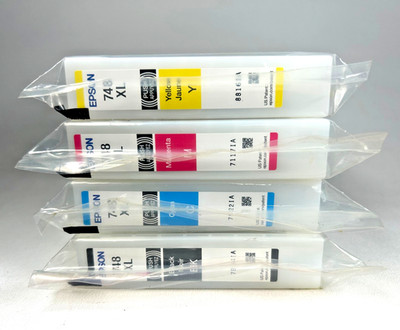 4PK Genuine Epson 748XL Ink for WorkForce Pro WF6090 WF6530 WF6590 WF8090 WF8590