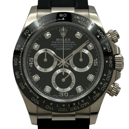 ROLEX Daytona 116519LN 40mm White Gold Black Watch OKW172