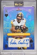 Luke Lachey 2/2 2024 Wild Card RC Rookie Auto Blue Foil King Iowa Houston SSP