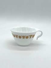 Vintage Corelle By Corning "Butterfly Gold" 6 Oz. Tea Cup With Floral Motif Whit
