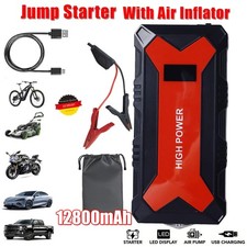 Auto Starthilfe 4000A Jump Starter Ladegerät Powerbank KFZ mit Luftkompressor DE