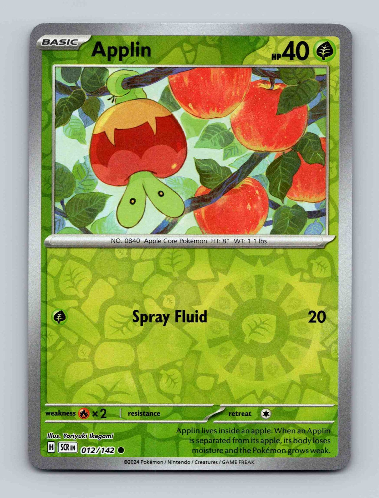 Applin Common SV: Prismatic Evolutions 009/131 Near Mint