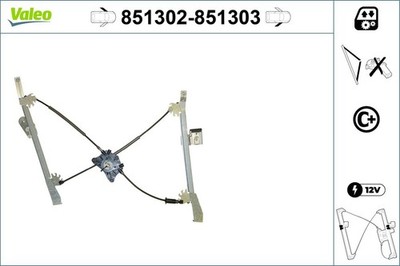 Fensterheber VALEO 851302 für VW SCIROCCO 137 138 3 TSI TDI TFSI