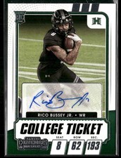 2021 Panini Contenders Draft Picks RICO BUSSEY JR #176 College Ticket Auto RC