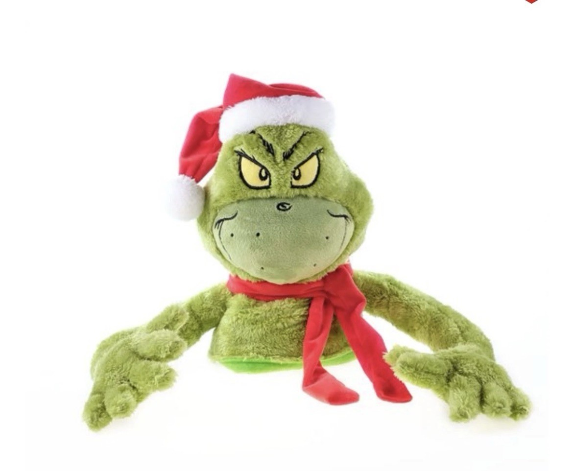Grinch Tree Hugger Topper Plush Christmas Decor Green Holiday Ornament!!! New