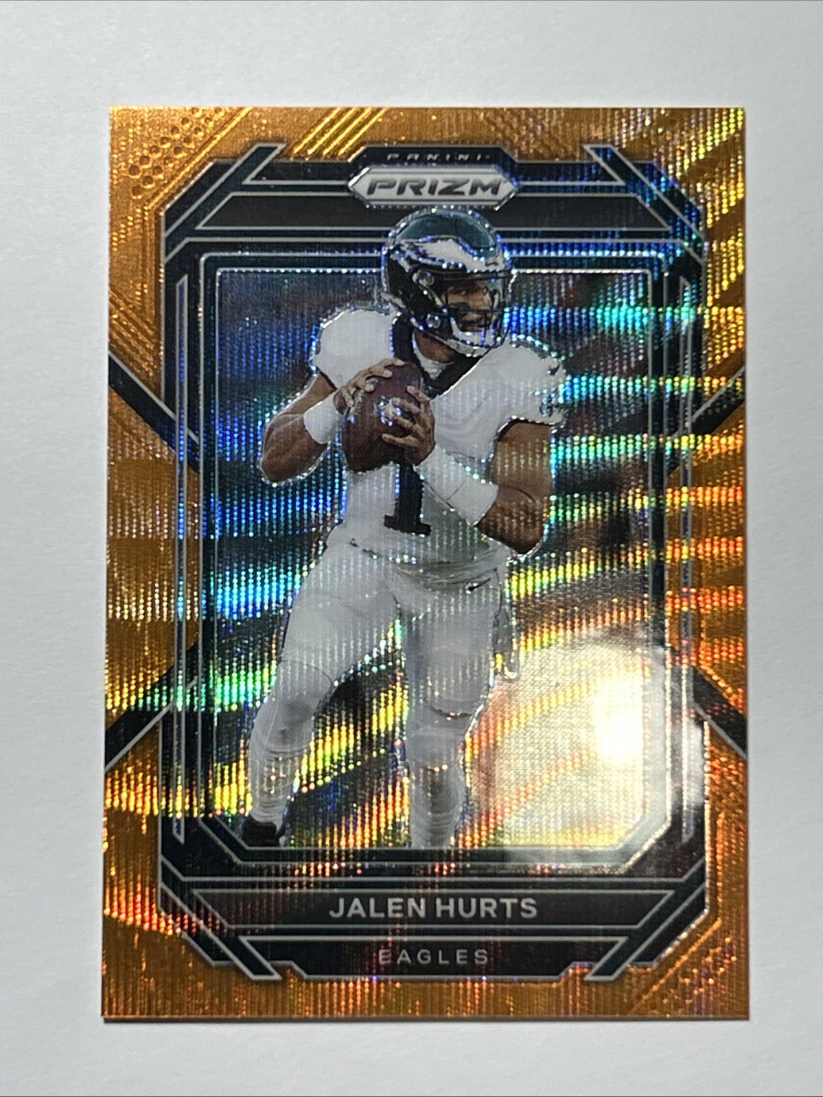 2022 PRIZM ORANGE WAVE #234 JALEN HURTS 52/60. SUPER BOWL MVP 🦅 EAGLES