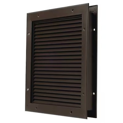 National Guard L-700-Bfdkb-24X24 Louver, No Vision, Dk Bronze, 24X24