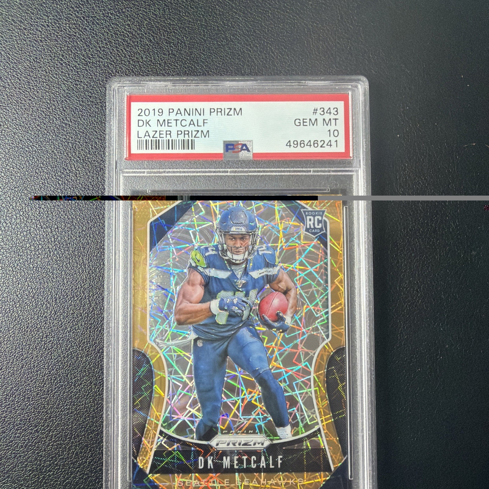 2019 Panini Prizm DK Metcalf Lazer Prizm PSA 10 Awesome Card!
