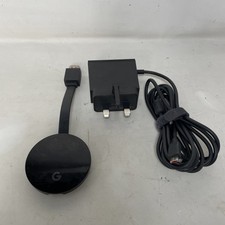 Google Chromecast Ultra NC2-6A5-D 4k Media Streamer w/ GL0401 Ethernet Charger