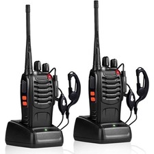 Walkie Talkies Pack of 2, Walkie Talkies Long Range for Adults with Rechargea