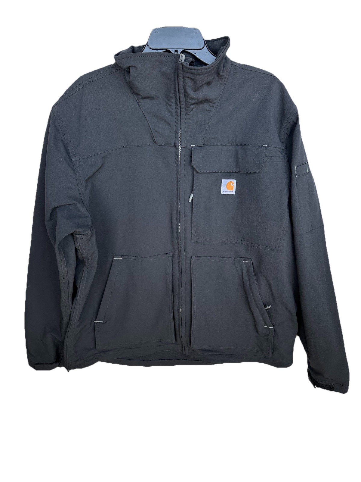 Carhartt Black Super Dux Rain Defender Relaxed Fit Jacket Mens Large Workwear