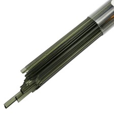 5282 Light Olive Green Transparent NOODLES Full Tube Oceanside Glass 96 COE