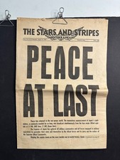 August 15, 1945 Issue STARS AND STRIPES, Mediterranean PEACE AT LAST Vol 2 No 56