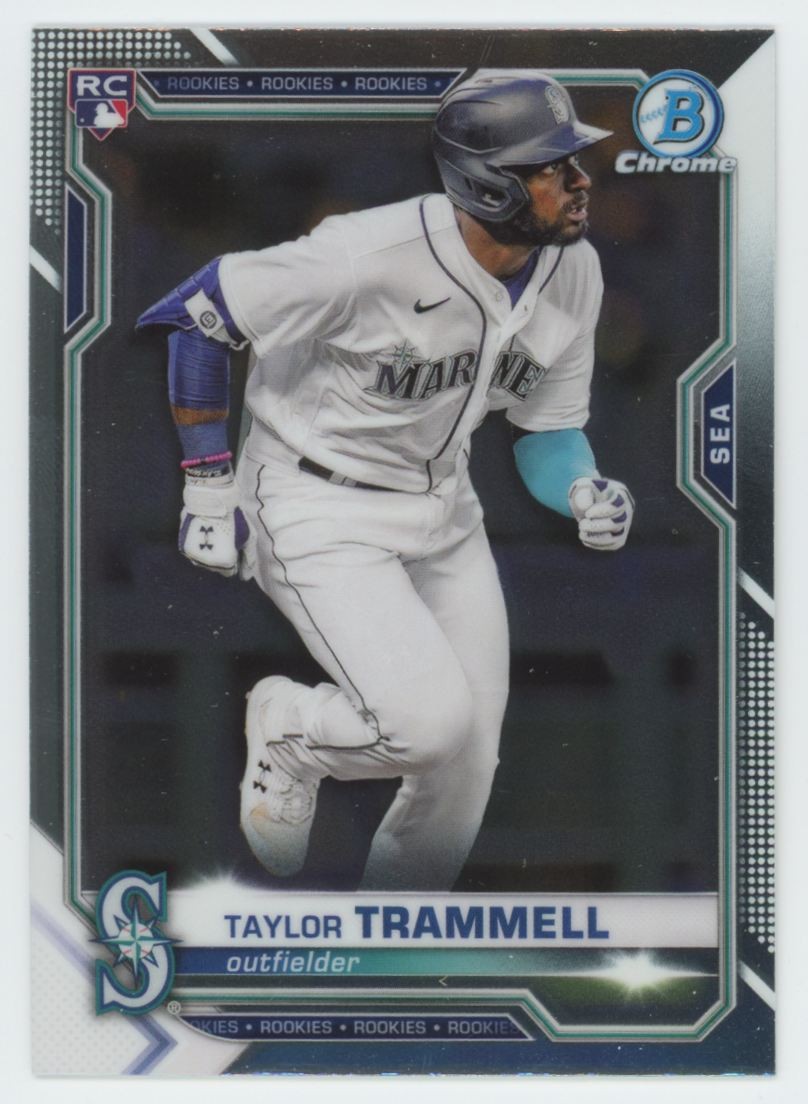 2021 Bowman Chrome Taylor Trammell Rookie Seattle Mariners #61