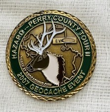 2007 Hazard-Perry County Tour II Geocoin- Nieaktywowany