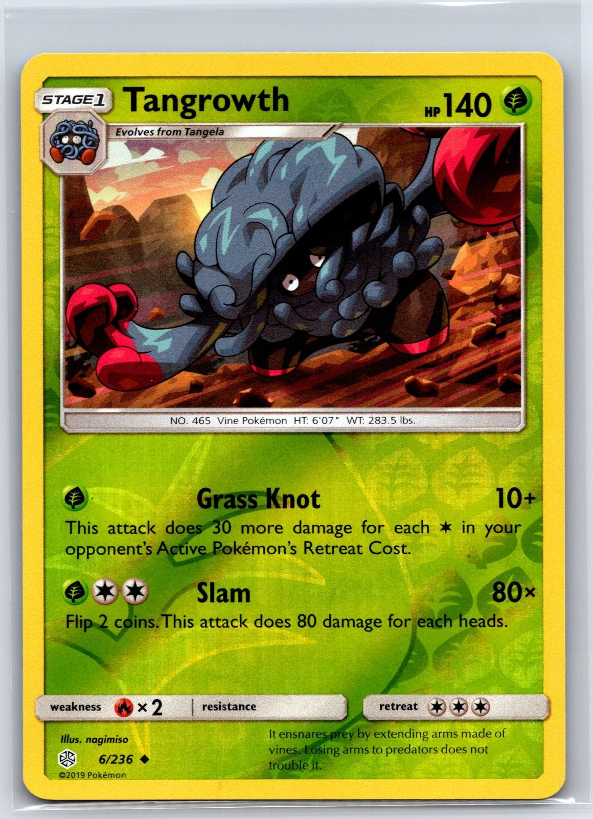 Tangrowth 6/236 Uncommon Cosmic Eclipse Pokemon Reverse Holo NM/M 611d-40