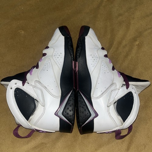 Nike Air Jordan VII 7 Retro GG GS White Fuchsia Glow Purple 442960-127 Sz 5.5Y - Picture 5 of 24