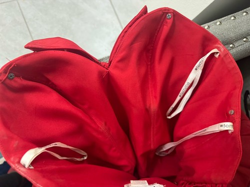 Women's La Femme Sleeveless Red Double Puffer Ball /Cocktail Dress Size~ 2 - Bild 8 von 14