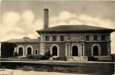 Power House Spot Pond Malden Mass Postcard c1910