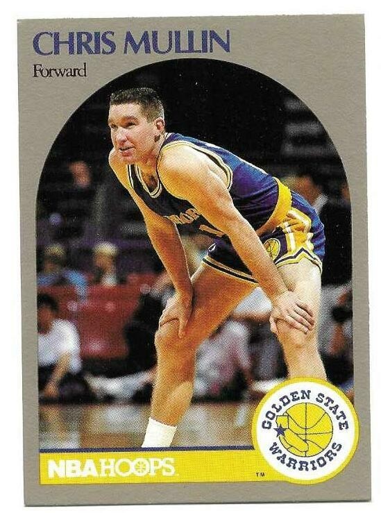 CHRIS MULLIN 1991 HOOPS 100 SUPERSTARS CARD NEAR MINT CONDITION