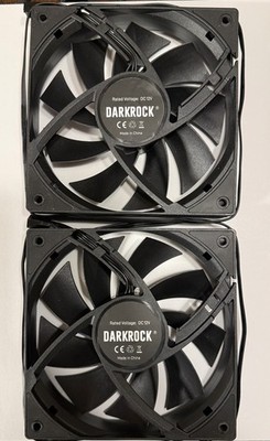 Darkrock 120mm Computer Case Fans High Performance Cooling Low Noise 3-Pin 2pack