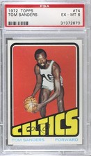 1972-73 Topps Tom Sanders #74 PSA 6 HOF 0h75