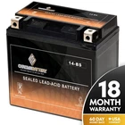 Chrome Battery Rechargeable YTX14-BS Power Sports Battery Replaces GYZ16H