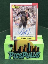 2025 Topps Blake Dunn RC RED BORDER ON CARD AUTO ROOKIE AUTOGRAPH Free Shipping!. rookie card picture