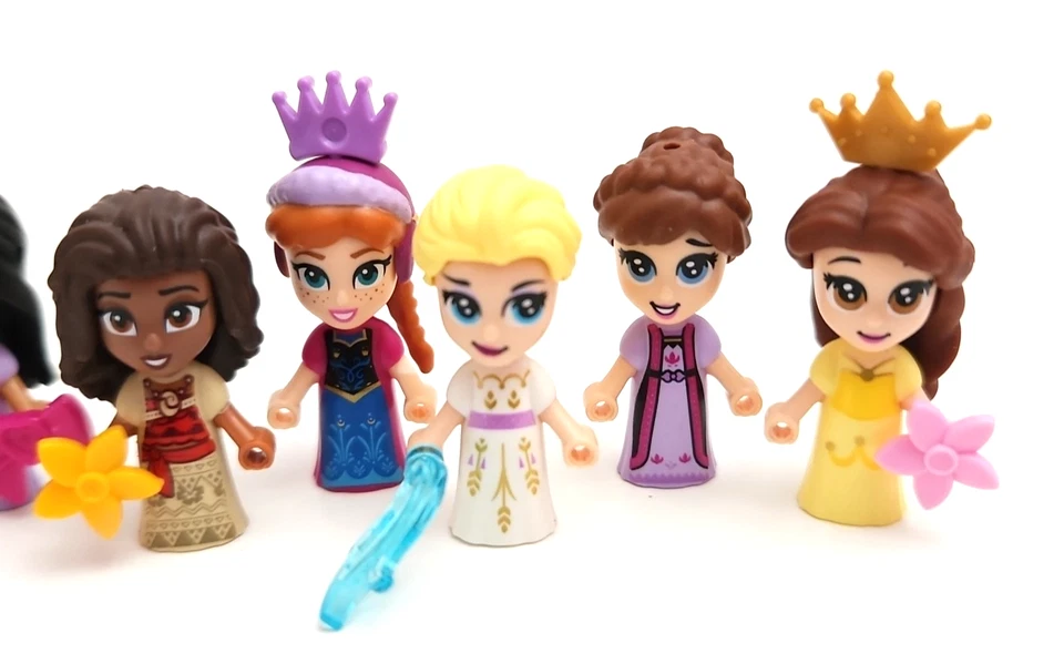 Lote Micro Muñecas Lego Disney Friends - 7 Figuras Princesas y Príncipes con Accesorios Foto 3 de 4