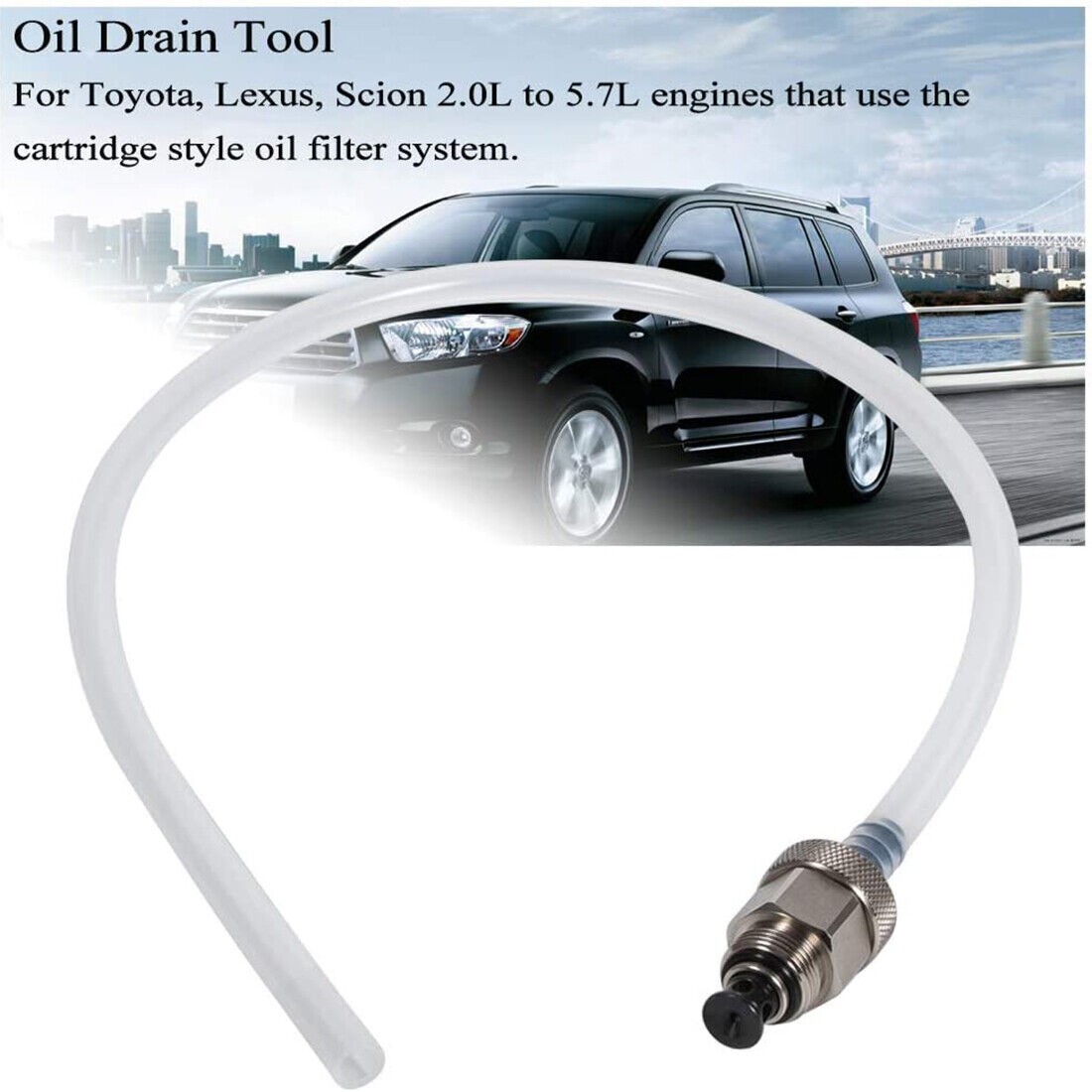 Oil Filter Drain Tool Oil Filter Release Hose Tube Pipe for Toyota Lexus Scion