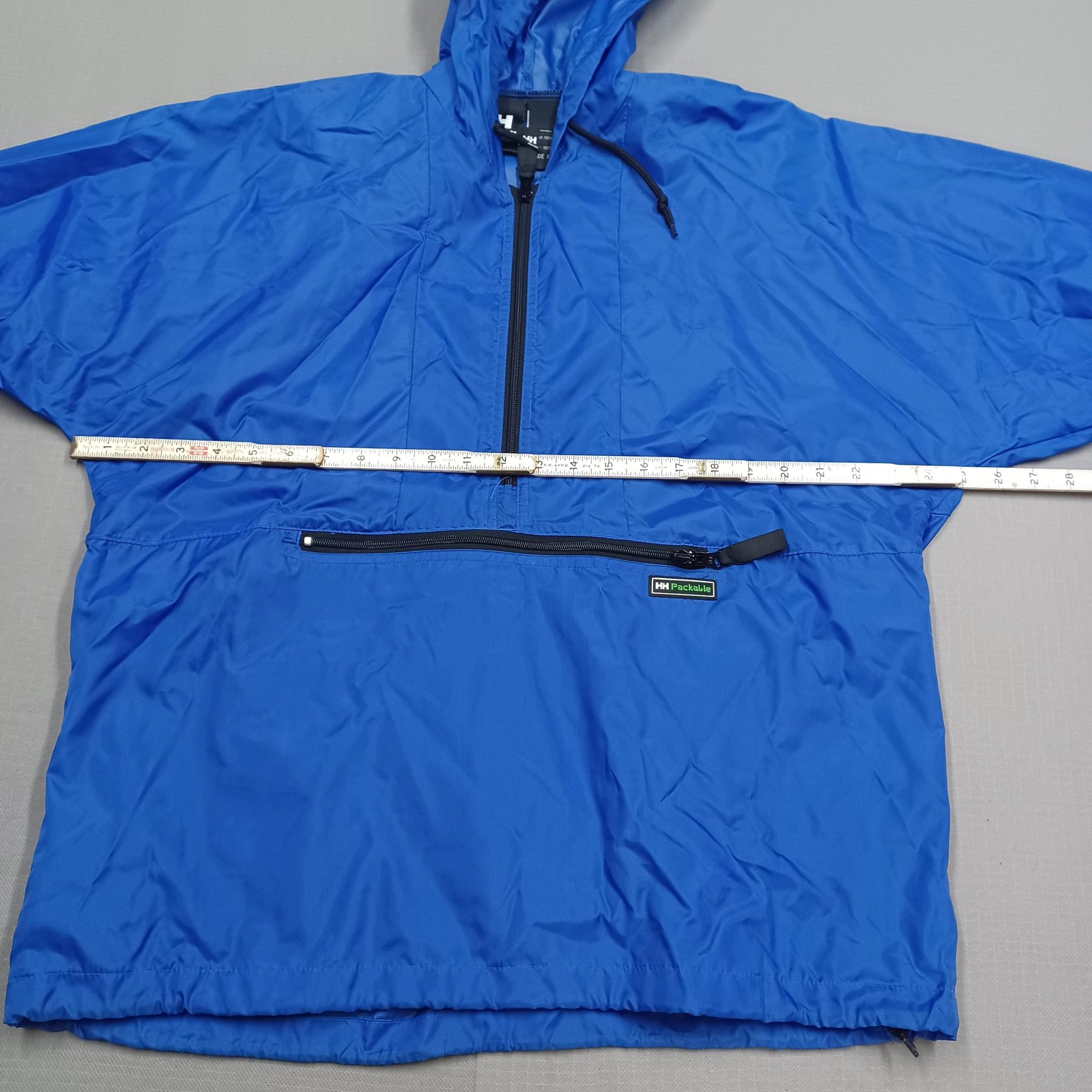 Helly Hansen Packable Jacket Mens Medium Blue Hoo… - image 4