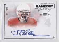 2014 Press Pass Gameday Gallery Silver 99/150 Jared Abbrederis #GG-JA Auto 2z0