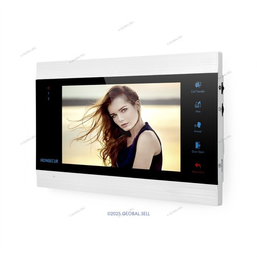 HOMSECUR 7" Video Doorphone Entry Intercom Monitoring 18/20/22/24 Families HD - Picture 5 of 14