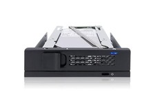 3.5 inch SAS/SATA HDD Hard Drive Mobile Rack Tool Free Enclosure for 5.25" Ba...