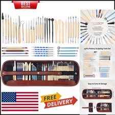 Versatile Pottery Clay Tool Set - 43 Double-Sided Tools for Artists & Students